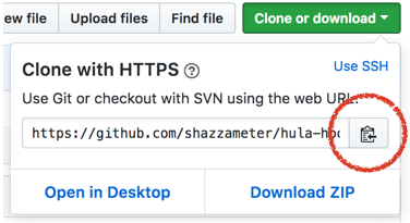 github clone clipboard icon