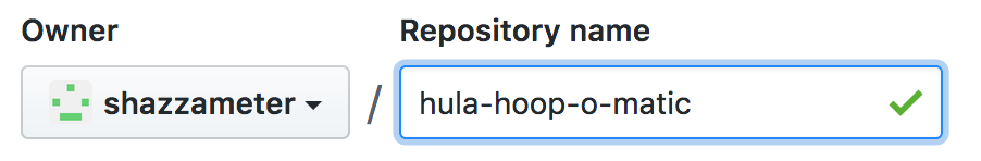 github repository name not taken