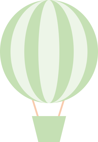 mini green balloon