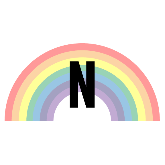 rainbow with N